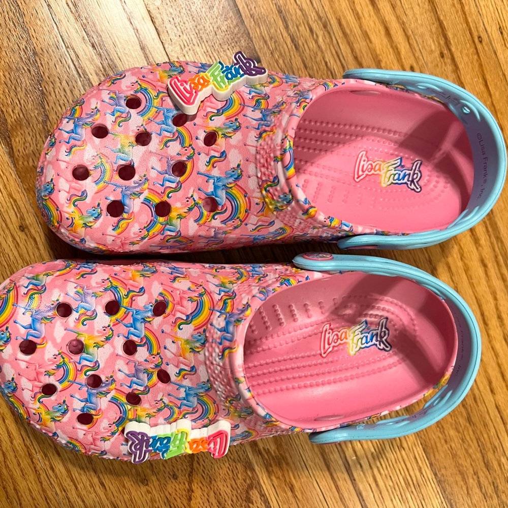 Lisa Frank Crocs Pink Unicorn Rainbow